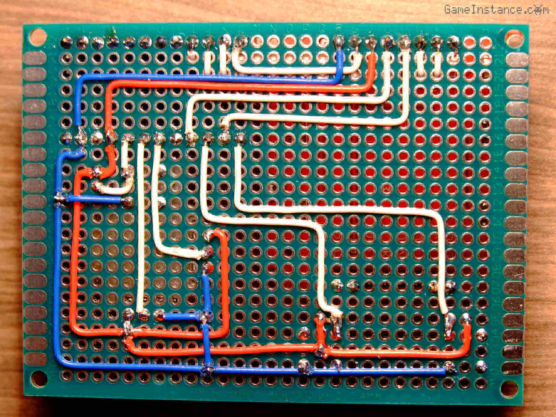 Arduino game console - the wiring face