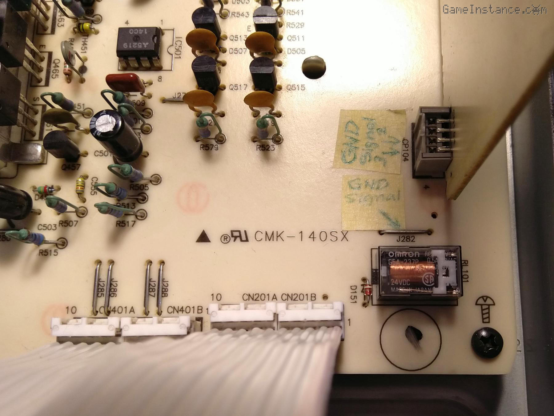 Technics SU-VX920 - ADAPTOR input relay RL101 on main PCB